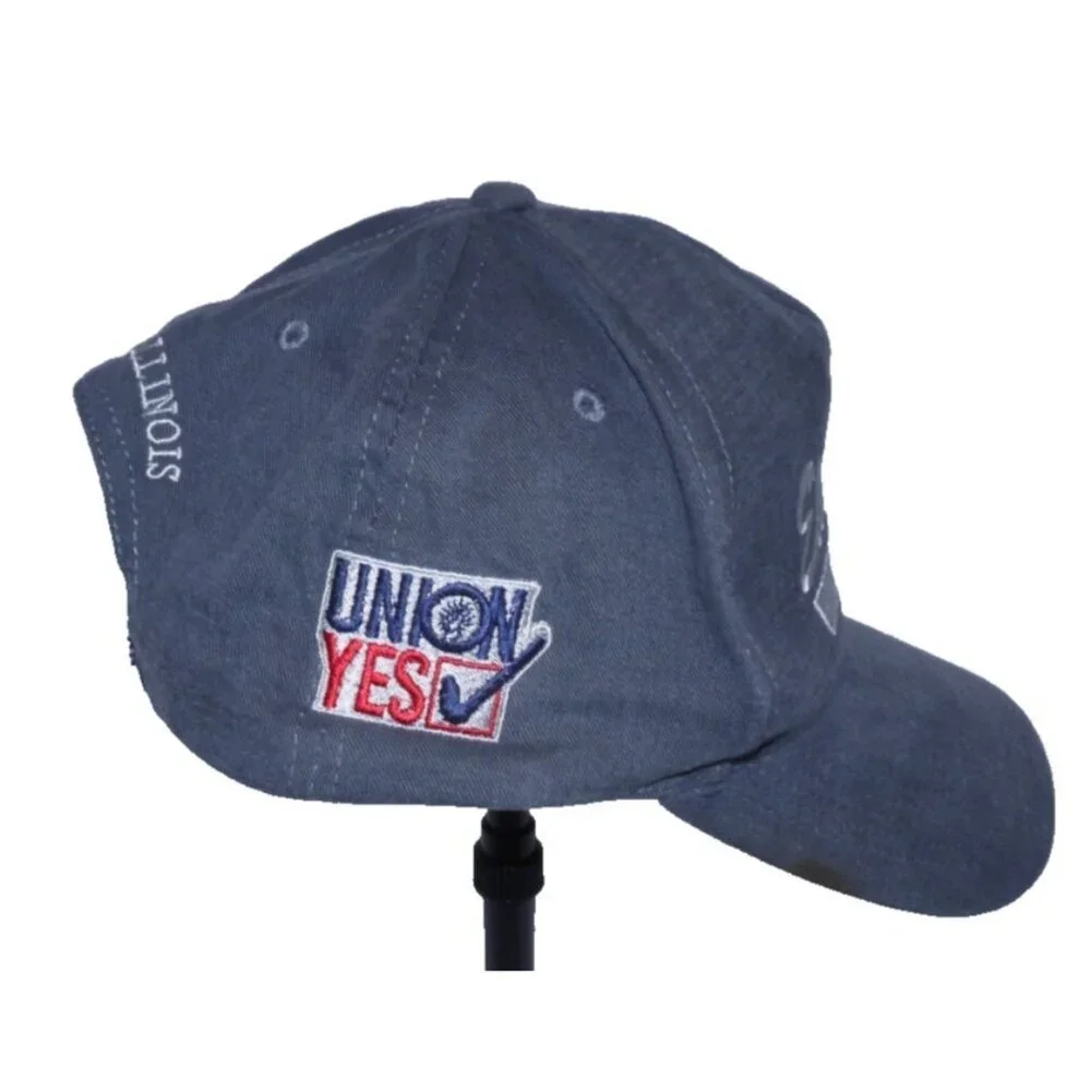 ELECTRICIANS Local 134 Chicago IL baseball cap hat dark gray One Size adjustable